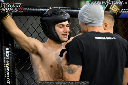 2023-12-02 Lugano in the Cage 6 01020 Kickboxing - Alfred Maccagni-Filippo Pfister